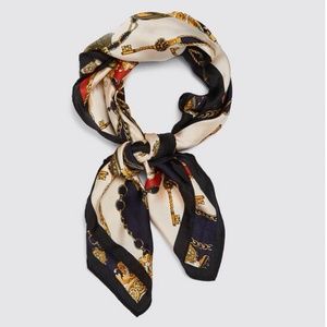 ZARA Key Pattern Print Scarf